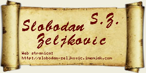 Slobodan Zeljković vizit kartica
